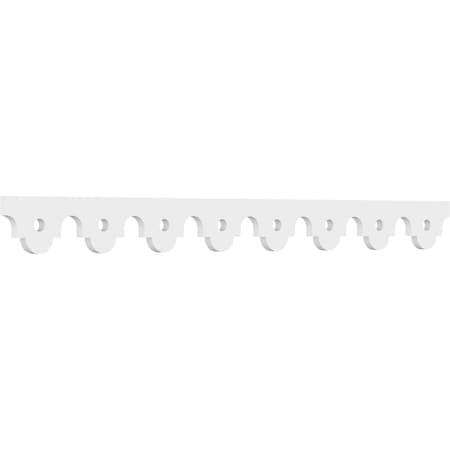 Ekena Millwork Capistrano Architectural Grade PVC Running Trim, 4"H x 5/8"P x 48"L RUNP04X0625X48CPS
